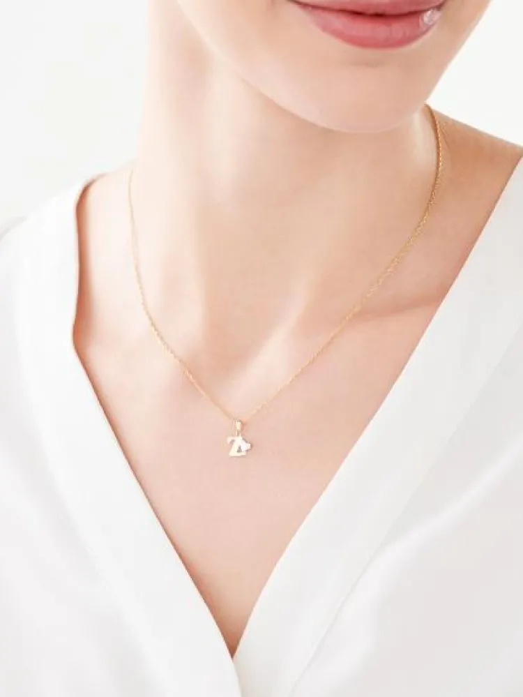 Best Apart Zawieszka z żółtego złota z diamentem - litera Z - 0,004 ct - próba 375