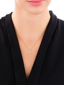Apart Zawieszka z żółtego złota z diamentem - nieskończoność - 0,003 ct - próba 375< Zawieszki