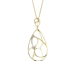 Apart Zawieszka z żółtego złota z diamentami - 0,04 ct - próba 585< Zawieszki