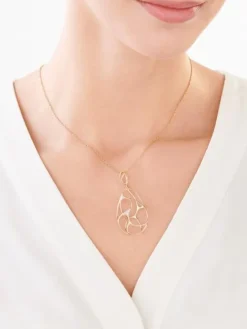 Apart Zawieszka z żółtego złota z diamentami - 0,04 ct - próba 585< Zawieszki