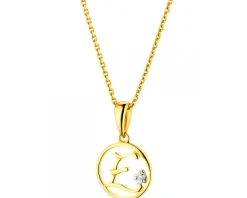 Apart Zawieszka z żółtego złota z diamentem - litera E - 0,003 ct - próba 585< Zawieszki