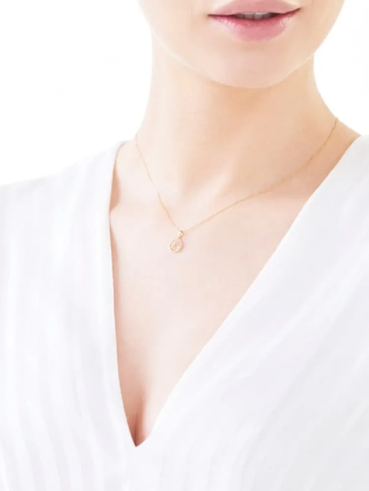 Apart Zawieszka z żółtego złota z diamentem - litera E - 0,003 ct - próba 585< Zawieszki