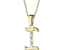 Apart Zawieszka z żółtego złota z diamentem - litera I - 0,003 ct - próba 375< Zawieszki