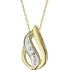 Apart Zawieszka z żółtego złota z diamentem - 0,006 ct - próba 375< Zawieszki