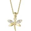Apart Zawieszka z żółtego złota z diamentami - ważka - 0,01 ct - próba 375< Zawieszki