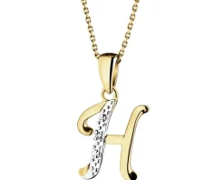 Apart Zawieszka z żółtego złota z diamentem - litera H - 0,003 ct - próba 375< Zawieszki