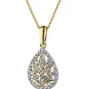 Apart Zawieszka z żółtego złota z diamentami - 0,22 ct - próba 585< Zawieszki