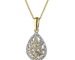 Apart Zawieszka z żółtego złota z diamentami - 0,22 ct - próba 585< Zawieszki