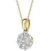 Outlet Apart Zawieszka z żółtego złota z diamentami - 0,34 ct - próba 585