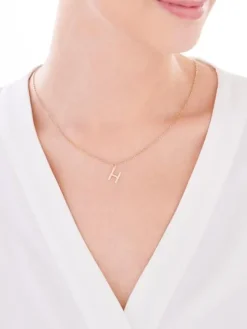 Apart Złota zawieszka - litera H< Zawieszki