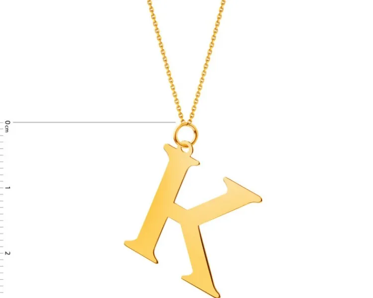 Clearance Apart Złota zawieszka - litera K
