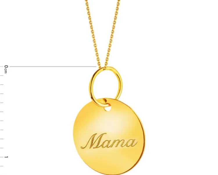 Discount Apart Złota zawieszka - mama