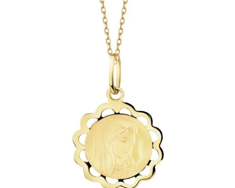 Apart Złota zawieszka - medalik Matka Boska< Wszystkie