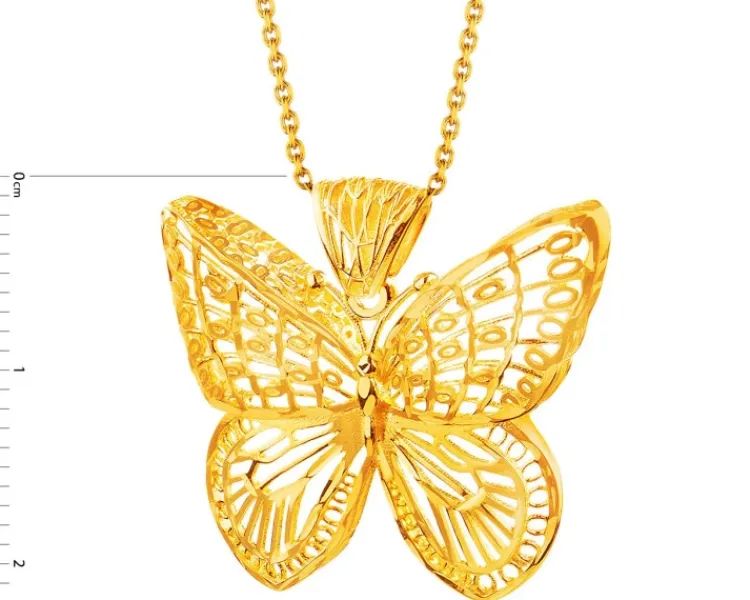 Best Apart Złota zawieszka - motyl