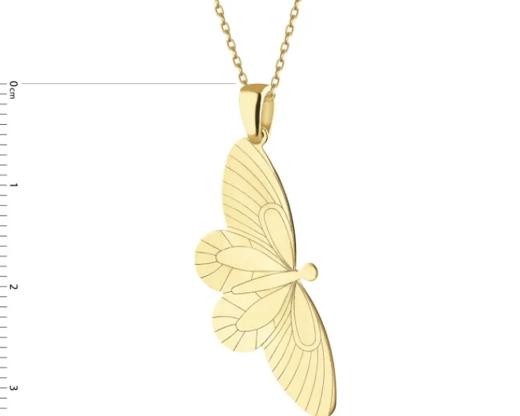 Clearance Apart Złota zawieszka - motyl