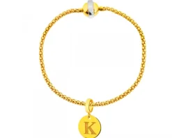 Apart Złota zawieszka beads - litera K< Beads