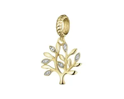 Online Apart Złota zawieszka beads z diamentami - drzewko - 0,01 ct - próba 375