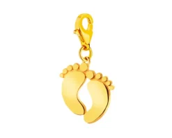 Apart Złota zawieszka charms - stópki