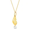 Discount Apart Złota zawieszka z cyrkonią - motyl