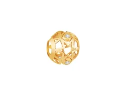 Apart Złota zawieszka z cyrkoniami beads - gwiazdy< Beads