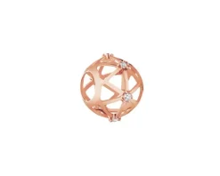 Apart Złota zawieszka z cyrkoniami beads< Beads
