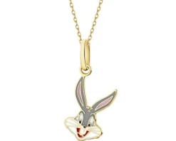 Sale Apart Złota zawieszka z emalią - Looney Tunes, Bugs Bunny, Warner Bros. Discovery