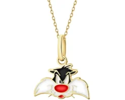 Apart Złota zawieszka z emalią - Looney Tunes, Sylvester, Warner Bros. Discovery< Zawieszki