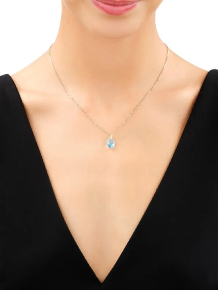 Discount Apart Złota zawieszka z kryształem syntetycznym