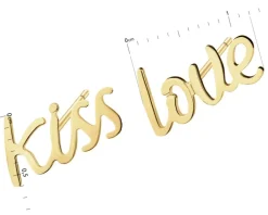 Apart Złote kolczyki - kiss love< Wszystkie