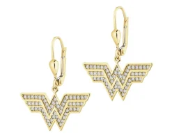 Apart Złote kolczyki z cyrkoniami - DC, Wonder Woman, Warner Bros. Discovery< Wszystkie