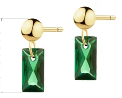 Hot Apart Złote kolczyki z cyrkoniami