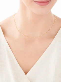 Discount Apart Złoty łańcuszek - skręcone blaszki