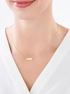 Best Apart Złoty naszyjnik, ankier - paper clip