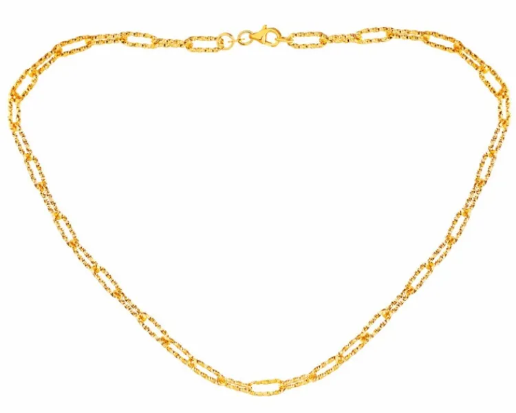 Apart Złoty naszyjnik, paper clip< Naszyjniki