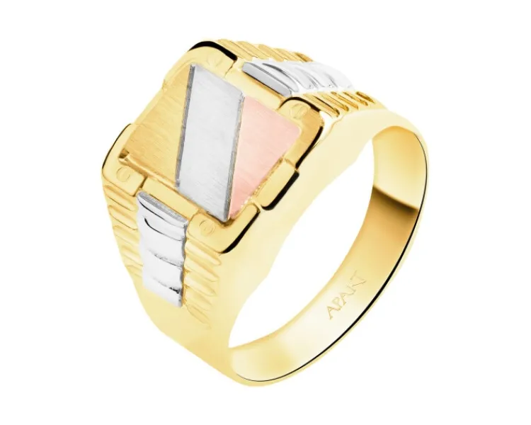 Outlet Apart Złoty pierścionek - sygnet